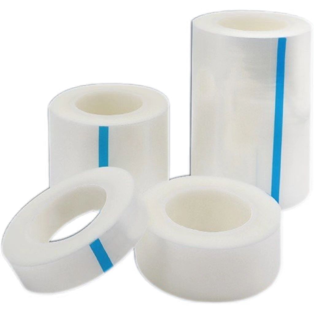 PE protective film roll series with blue positioning stripes